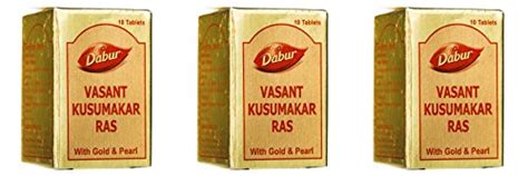 Dabur Vasant Kusumakar Ras Tablet 10 Tablets Pack Of 3 Price In India Specifications