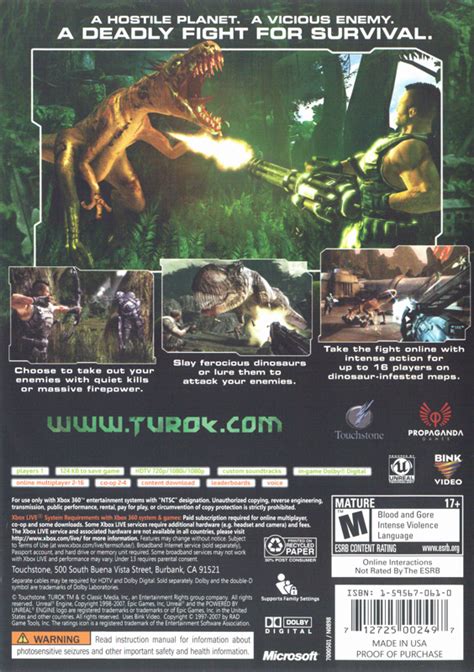 Turok Cover Or Packaging Material MobyGames