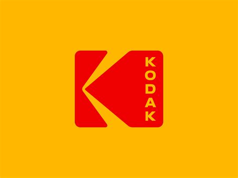 Kodak Logo 2016 Red On Yellow Logok