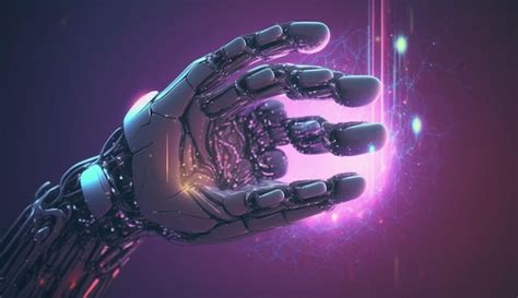 Premium Ai Image Artificial Intelligence Robot Hand Touching