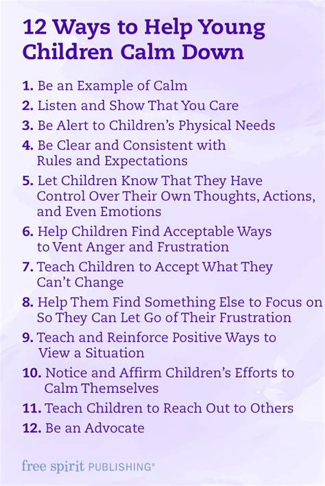 12 Ways To Help Young Children Calm Down Free Spirit Publishing Blog