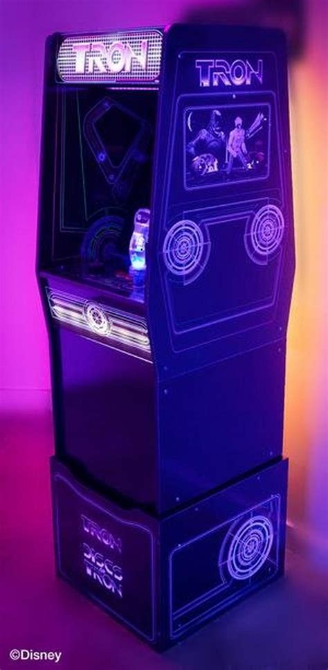 Arcade1up Tron Arcade Cabinet With Riser And Stool