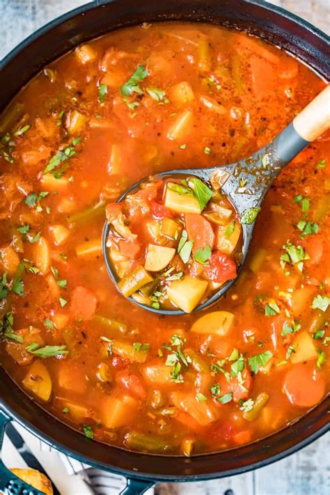 spoonful of hearty vegetable soup | Vegetable soup recipes ...