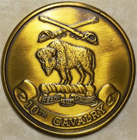 10th Cavalry Serial 2037 Army Challenge Coin Rolyat Military