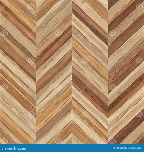 Seamless Wood Parquet Texture Chevron Light Brown Stock Image Image