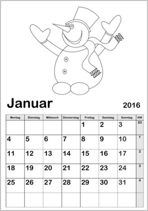 Bewege den mauszeiger über das kalenderbild auf der linken seite, um eine vorschau der monatsmotive zu sehen. Kinderkalender 2019 zum Ausmalen online ausdrucken basteln