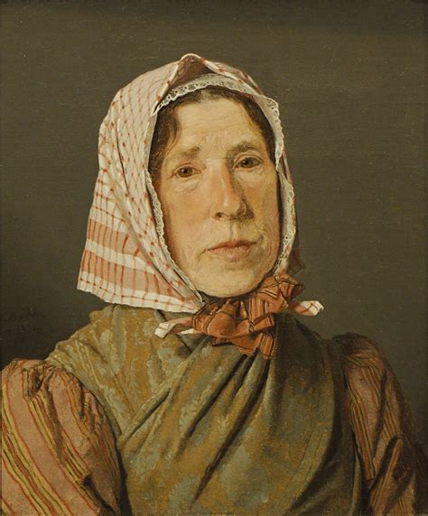 Portrait Of Old Peasant Woman By Christen Købke Useum