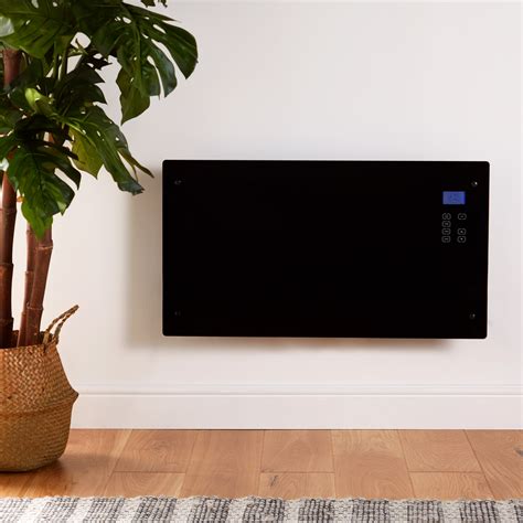 VonHaus KW Flat Glass Panel Heater Digital LCD Touch Panel Wall Mountable EBay