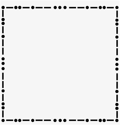 Dashed Line Clip Art Clip Art Borders Dots 958x952 Png Download