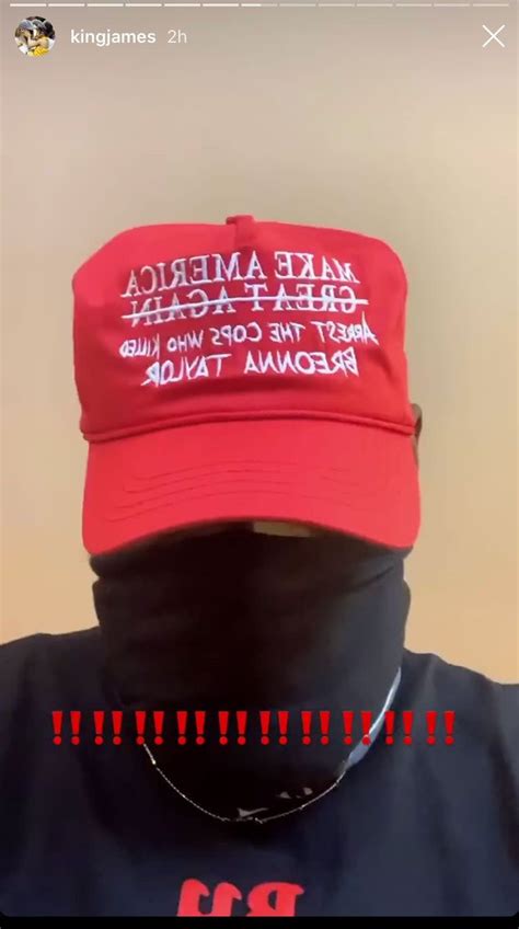 Lebron James Makes Powerful Statement With Fake Maga Hat Calling For Justice For Breonna Taylor