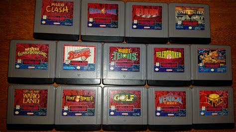 My Complete Collection Of Na Virtual Boy Games Rgamecollecting