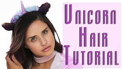 Easy Unicorn Hairstyle Halloween Tutorial Ipsy Mane Event YouTube