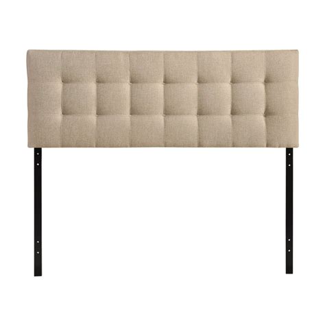 Shop Modway Lily Beige Queen Linen Upholstered Headboard At