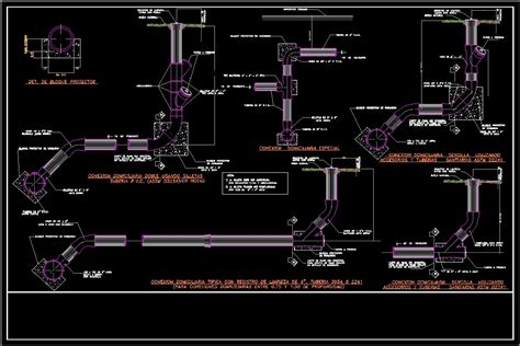 Sanitary Connections DWG Detail For AutoCAD Designs CAD