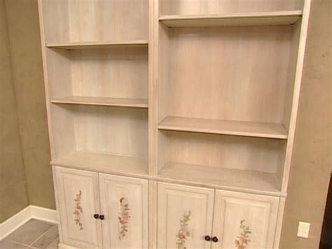 How do you paint unfinished wood furniture? Staining and Painting Unfinished Bookcases | HGTV