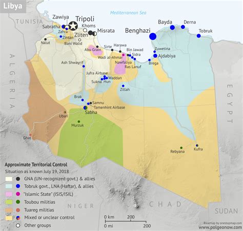 Libyan Civil War Map And Timeline July 2018 Political Geography Now