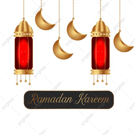 Ramadan Kareem과 달 황금 랜턴 라마단 카림 좋아 날 꾸란 Png 일러스트 및 벡터 에 대한 무료 다운로드