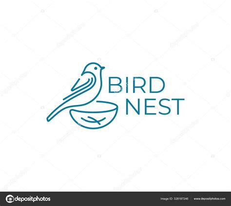 Bird Nest Logo Design Bird Watching Vector Design Birding Logotype