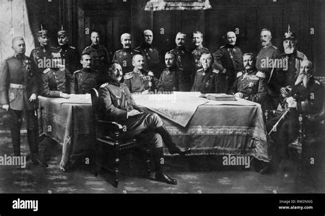 Group Photo Of German Leaders World War I Ca 1914 1918 Stock Photo