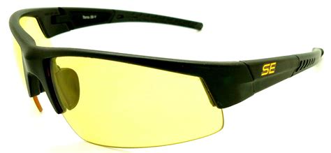 Shooters Edge Z871 Safety Shooting Glasses Contrast Yellow Lens Black
