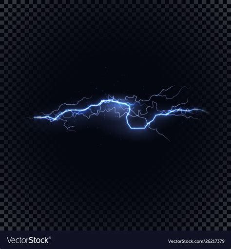 Lightning Black Background Lightning Strike On Black Background High