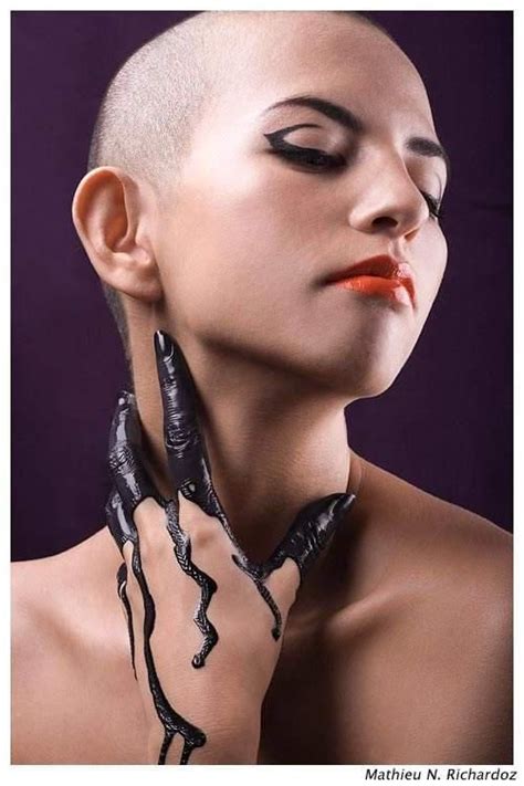 Pin By Mona Syndrex On Bald Ladies Bald Women Nose Ring Beautiful