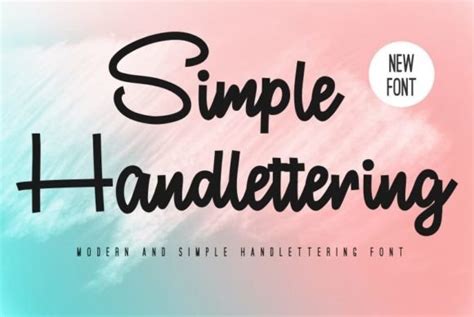 Simple Handlettering Font By Goodrichees · Creative Fabrica