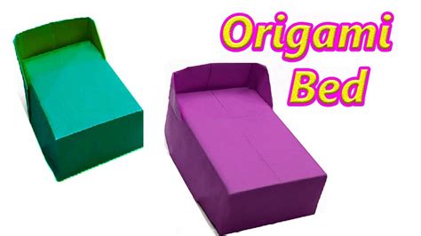 How To Make A Doll Origami Bed How To Make A Paper Bed Origami