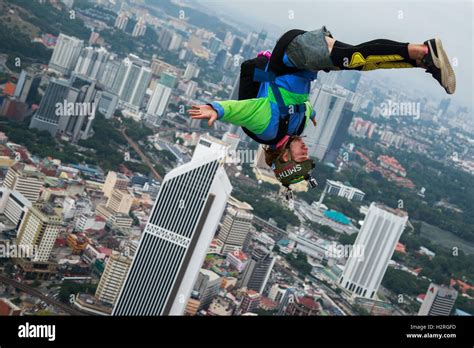 Kuala Lumpur Malaysia 1st Oct 2016 Kl Tower Base Jump 2016 Is An