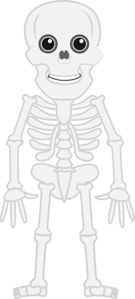Funny Skeleton Cartoon Png And Vector Set Myfreedrawings