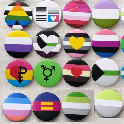 New Transgender Pride Rainbow Gay Intersex Asexual Pride Lapel Pins