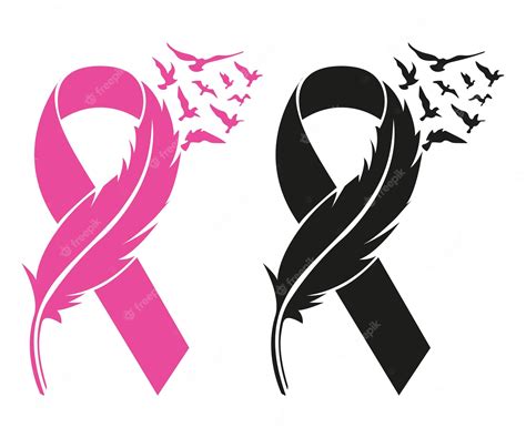 Premium Vector National Breast Cancer Awareness Month Pink Ribbon