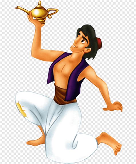 Aladdin segurando a ilustração da lâmpada de gênio Genie Aladdin