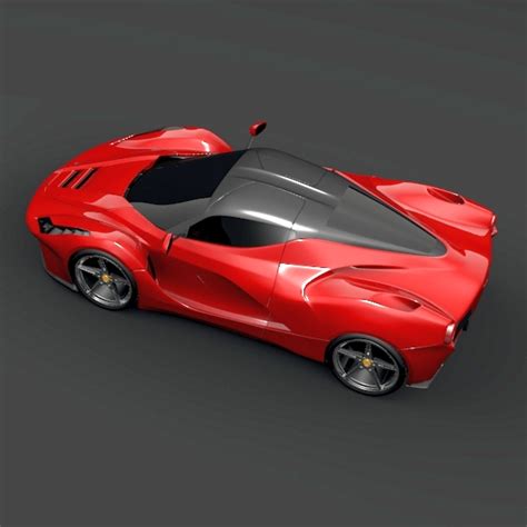 La Ferrari Hybrid Sports Car 3d Model Buy La Ferrari