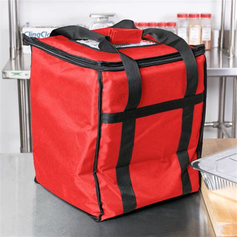 Choice Insulated Food Delivery Bag Red Nylon 13 X 13 X 15 12