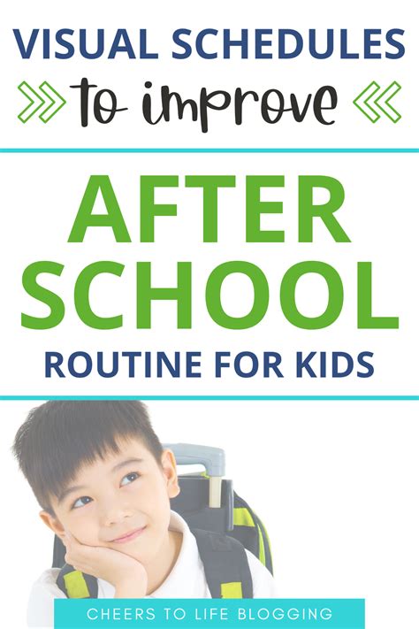 Easy To Follow After School Visual Schedule For Kids After School