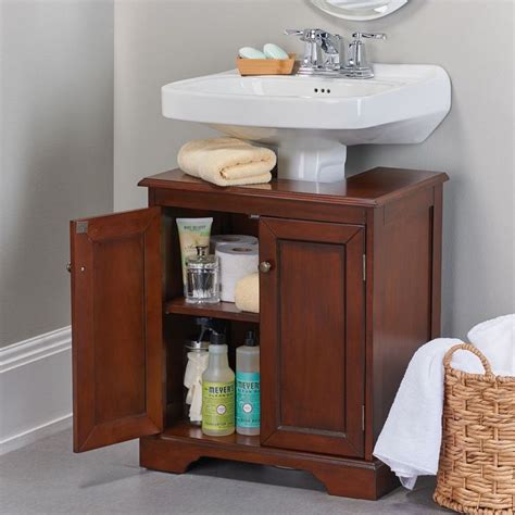 4.8 out of 5 stars with 5 ratings. Weatherby Bathroom Pedestal Sink Storage Cabinet | Bathroom sink storage, Pedestal sink storage ...