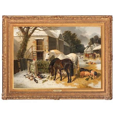 John Frederick Herring Sr English 1795 1865 Painting Winter