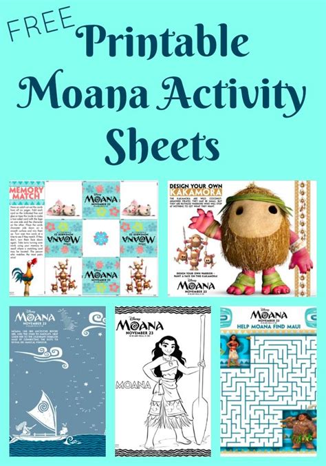 Best coloring pages printable, please share page link. Free Printable Moana Activity Sheets and Coloring Pages - Clever Housewife | Moana crafts, Moana ...