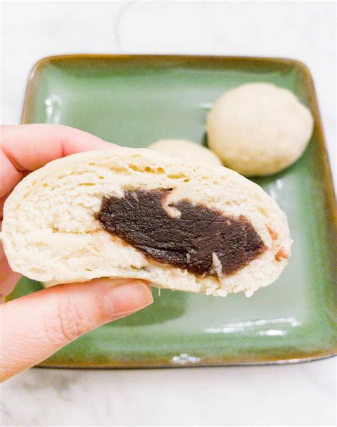 Steamed Sweet Red Bean Paste Buns Jjinppang Asian Recipes At Home