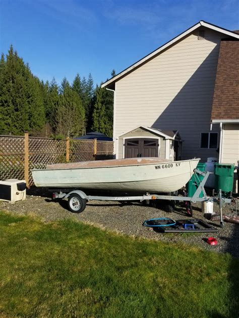 14 Foot Aluminum Boat And Trailer Plus Flat Bottom Boat For Sale In