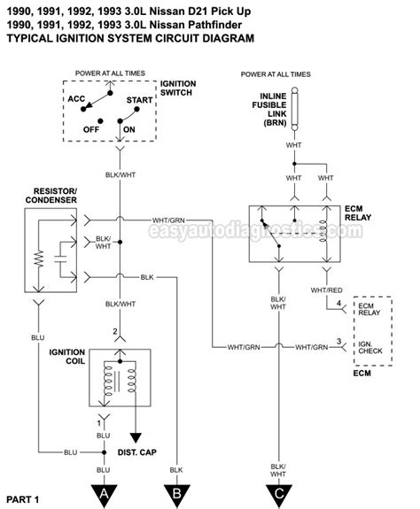 We did not find results for: Part 1 -Ignition System Wiring Diagram (1990-1995 3.0L Nissan Pick Up And Pathfinder )