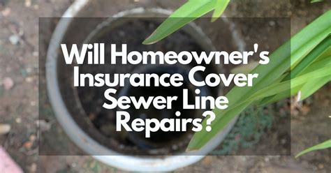 A homeowners policy may cover your sewer line if: Will Homeowner's Insurance Cover Sewer Line Repairs?