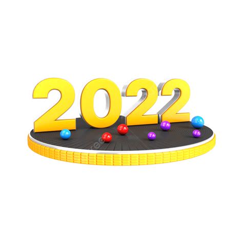 Beautiful 2022 3d Design New Year 2022 3d 2022 Png Transparent