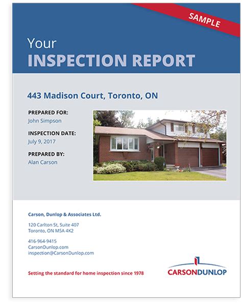 Comprehensive Home Inspection Reports | Carson Dunlop Home Inspection