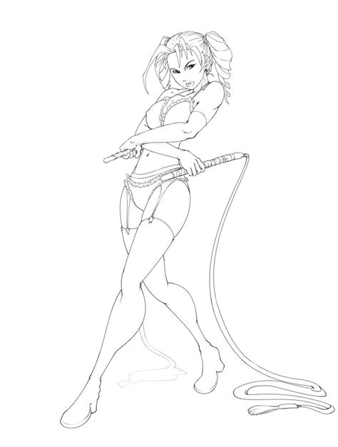 Pinup Girl Lineart By Irving Zero On DeviantArt 30 Min Video