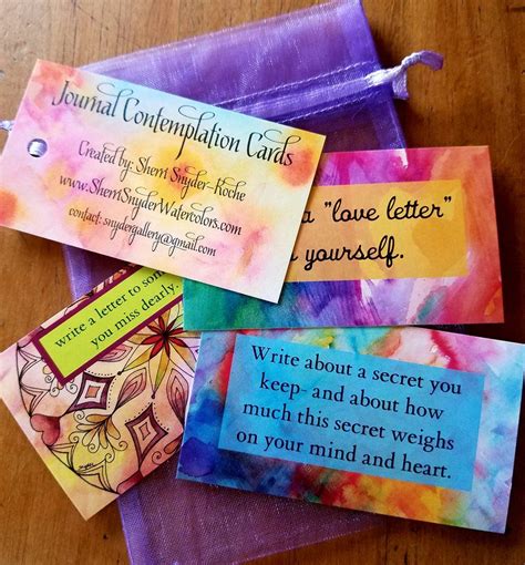 Contemplation Card Packet Get Your Writing Started With The Uniques