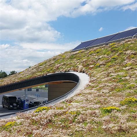 Extensive Green Roof System Pitched Up To 25° Zinco Gmbh For