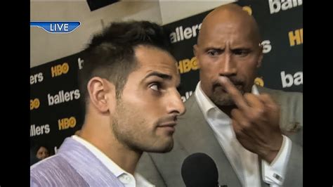 The Rock Gives Me The Middle Finger On Live Tv At Ballers Premiere