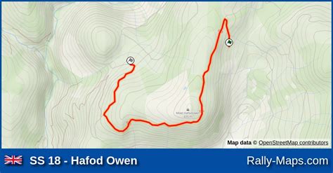 Ss 18 Hafod Owen Stage Map International Welsh Rally 1985 Brc 🌍